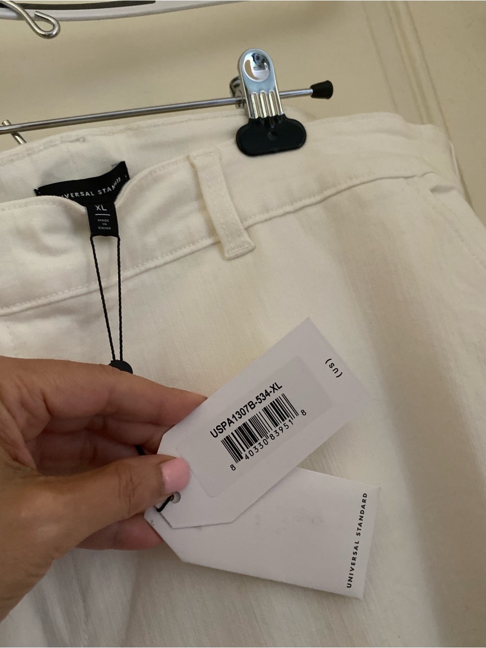 NWT Universal Standard Carol High Rise High Stretch Jeans in Ivory Size XL - Picture 11 of 16
